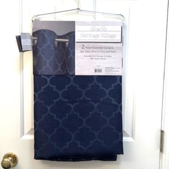 Heritage Village 2 Panel Grommet Curtains - Picture 4 of 6